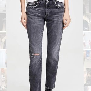 Rag&Bone Women's Dre Low-Rise Slim Boyfriend Jean